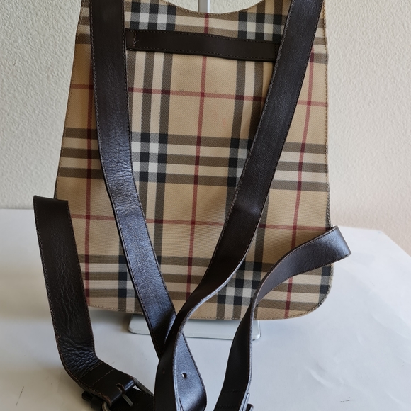 Burberry Nova Check Backpack Bag Biege/Brown - Picture 2 of 16